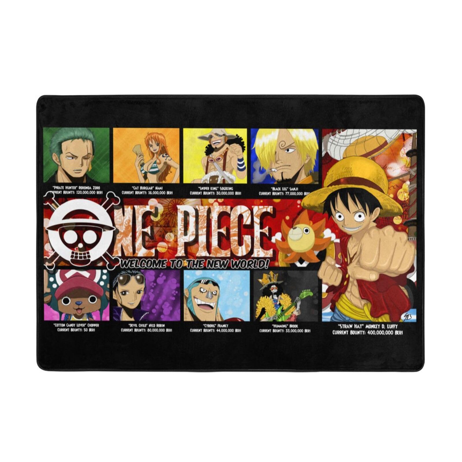 Amazon｜カーペット ワンピース ONE PIECE ラグマット 絨毯 203x148cm